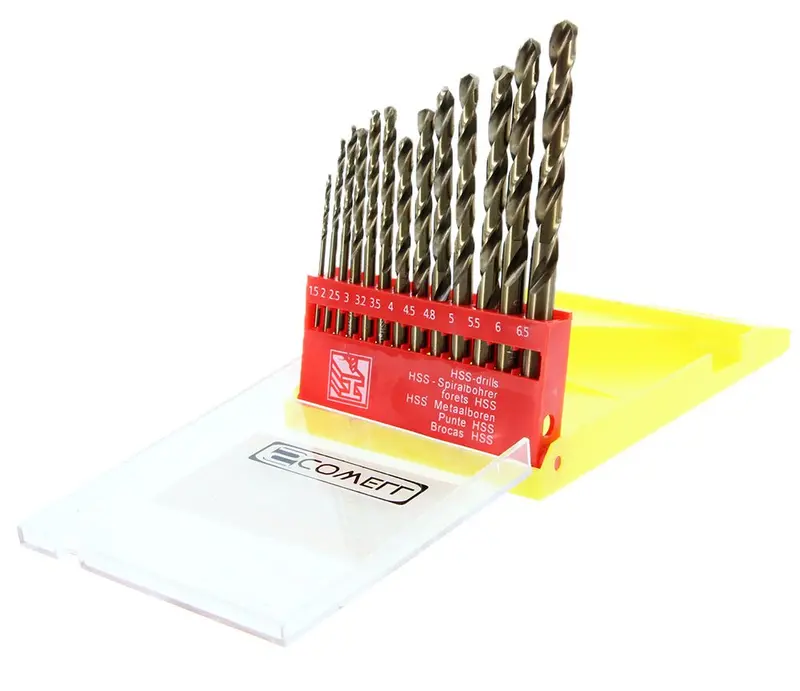 Ppcs 13-Piece Metric Cobalt Drill Bit Set – High-Strength 1.5Mm To 6.5Mm Assortment 1