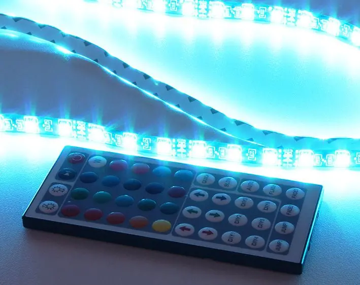 Ppcs 5050 Waterproof Rgb Led Strip – 1M, 60 Leds, 44-Key Remote Controller 1