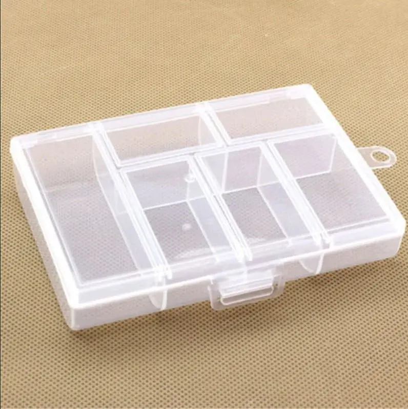 Ppcs 6-Section Modular Plastic Storage Box – Stackable Organizer 1