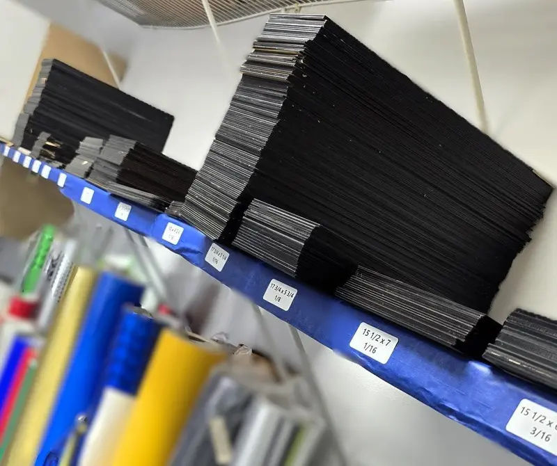 Ppcs Black Acrylic Scrap Sheets – Precision Pre-Cut 1