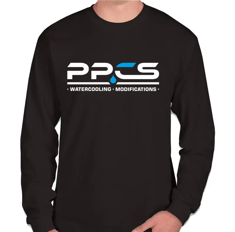 Ppcs Gildan Dryblend 50/50 Black Long-Sleeve T-Shirt 1