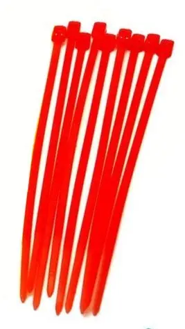 Ppcs Heavy-Duty 4" Zip Ties – Assorted Colors, Pack Of 10, Red 1