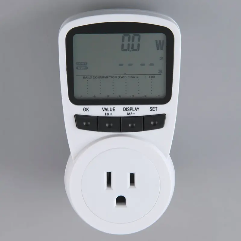Ppcs Lcd Energy Monitor Plug – Us Standard, Real-Time Power Consumption Tracking 1