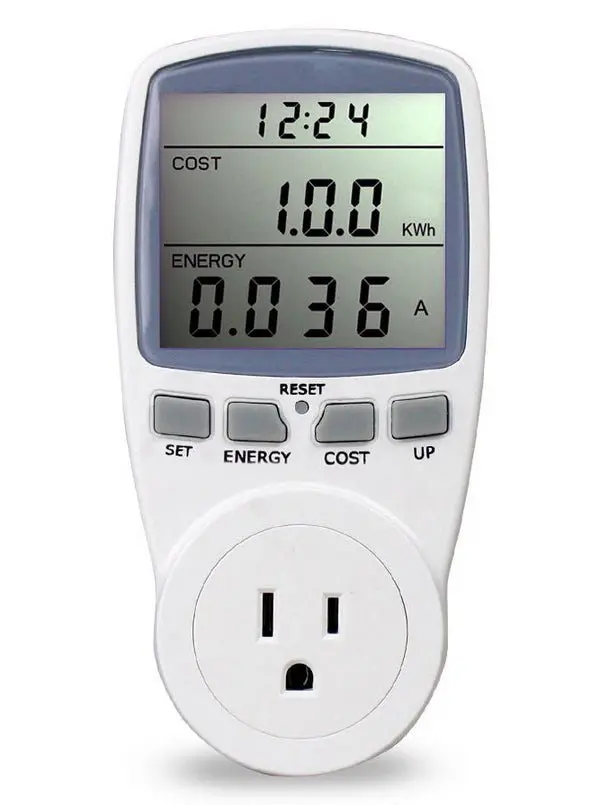 Ppcs Lcd Energy Monitor With Us Plug – Voltage, Current, Wattage & Frequency Analyzer 1