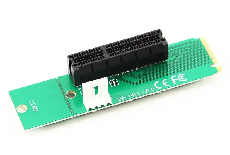 Ppcs Pcie 4X To M.2 Ngff Adapter Card (Female To Male) 1