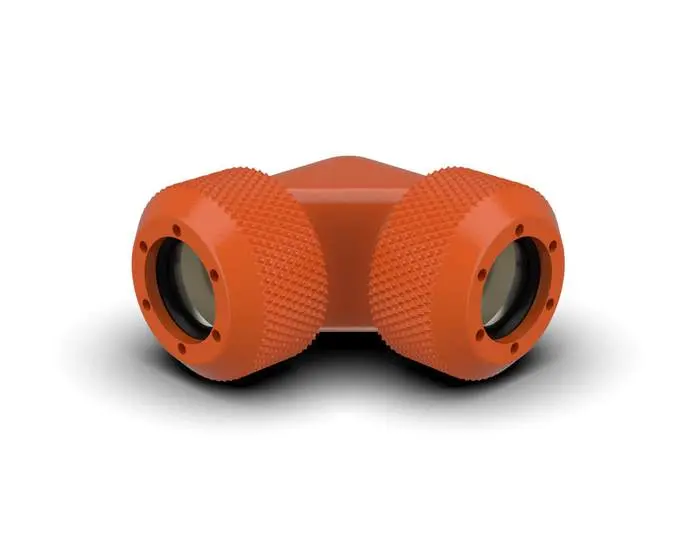 Primochill 1/2" Rigid Revolversx Orange 90° Fitting Kit 1