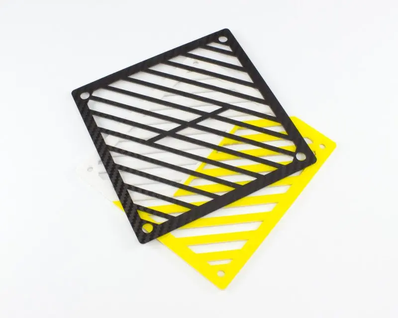 Primochill Carbon Dual-Tone Radiator Grillz – 120Mm Single Pack (Yellow & White) 1