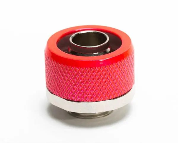 Primochill Flexsx Compression Fitting (3/8" × 5/8") – Uv-Activated Red 1