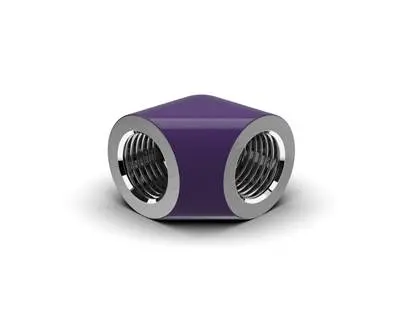 Primochill G 1/4" Sx 90° Extended Female-To-Female Elbow Fitting – Purple 1