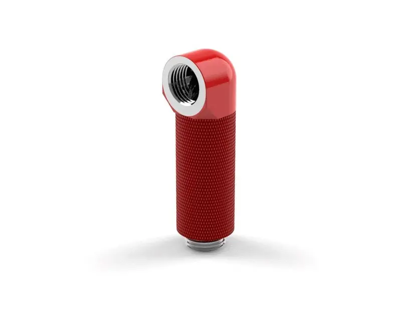Primochill G1/4 Male-To-Female 90° Sx Rotary Elbow Fitting – 40Mm Extension, Razor Red 1