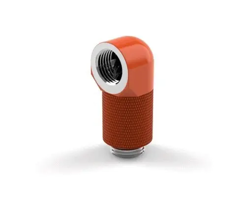 Primochill G1/4" Male-To-Female 90° Sx Rotary Elbow With 20Mm Extension – Orange 1