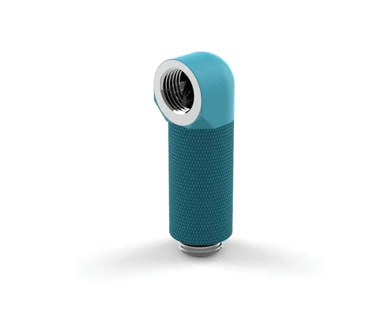 Primochill G1/4" Male-To-Female 90° Sx Rotary Elbow With 35Mm Extension – Tx Matte Primoblue 1