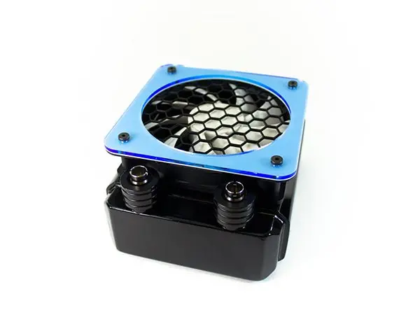 Primochill Hex Dual-Layer Radiator Grill For Single 120Mm Fan – Uv Blue And Black 1