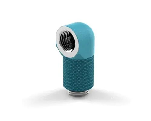 Primochill Matte Primoblue 90° G 1/4" Sx Rotary Elbow Fitting With 20Mm Extension 1