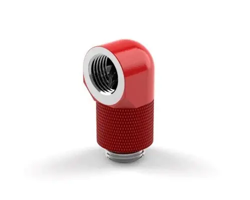 Primochill Sx Rotary 15Mm 90° Male-To-Female G 1/4" Elbow Fitting – Razor Red 1