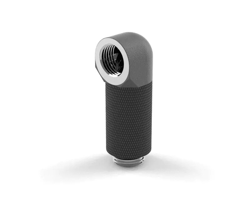 Primochill Sx Rotary 30Mm 90° G 1/4" Male-To-Female Elbow Fitting – Tx Matte Gun Metal 1
