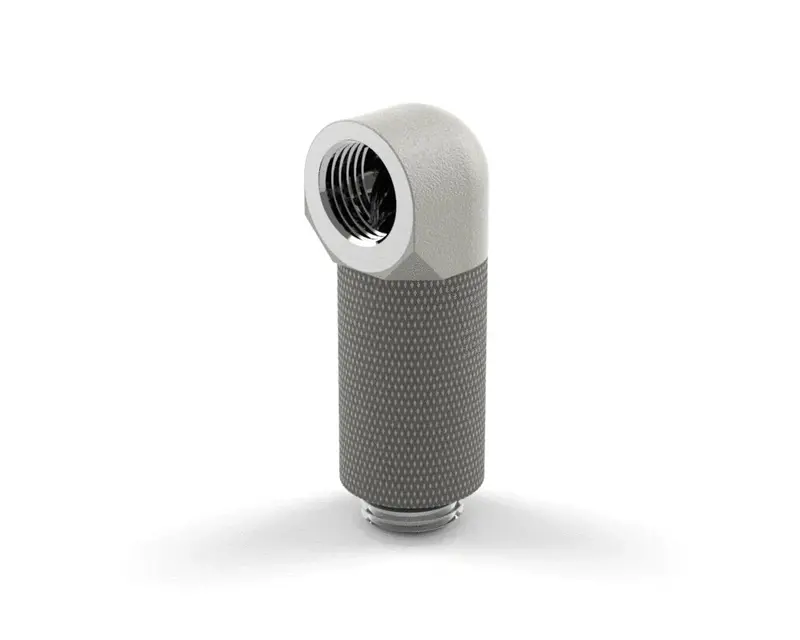 Primochill Sx Rotary 30Mm 90° G 1/4" Male-To-Female Elbow Fitting – Tx Matte Silver 1