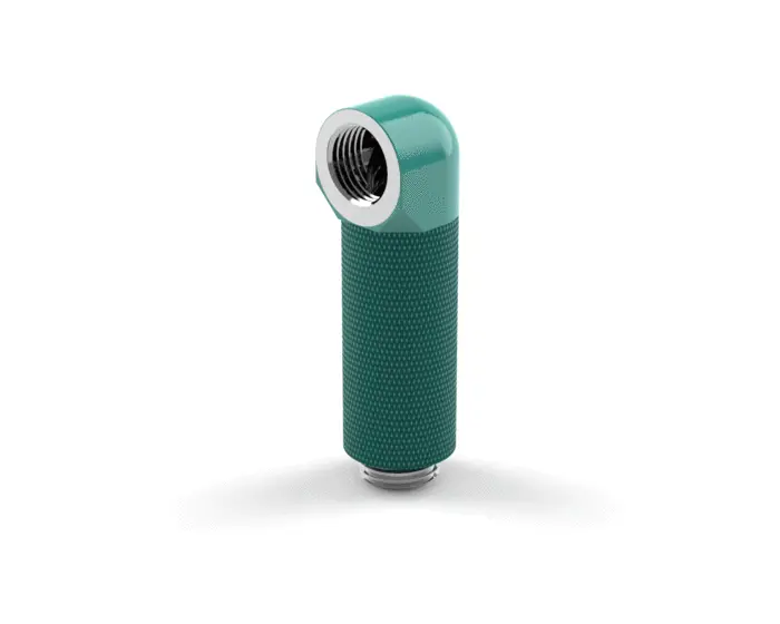 Primochill Teal G1/4" 90° Rotary Extension Elbow – 40Mm 1