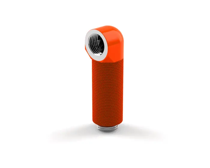 Primochill Uv-Orange G1/4" 90° Rotary Extension Elbow – 40Mm 1