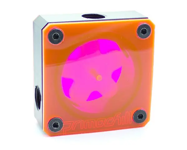 Primochill Vortex Black Pom Flow Indicator With Uv Pink Accent 1