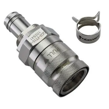 Qd3 Female No-Spill Quick Disconnect Coupling – Panel Barb (10Mm Id) 1