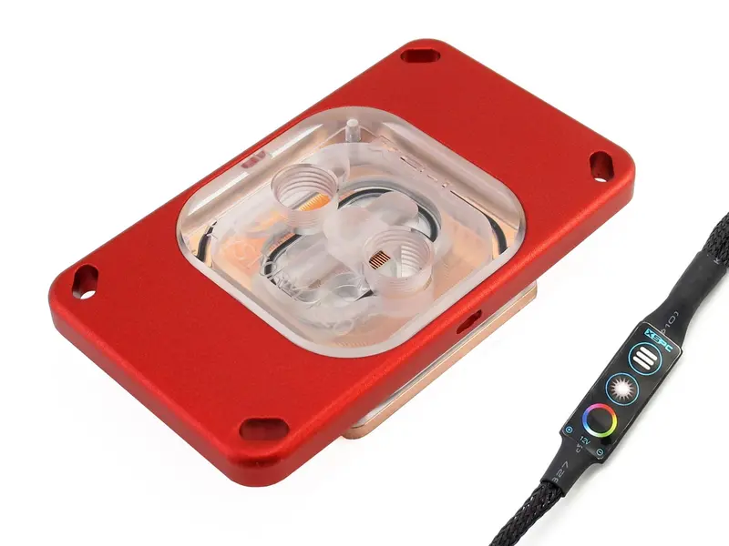 Raystorm Neo Amd Am4 Socket Water Block – Red Finish 1