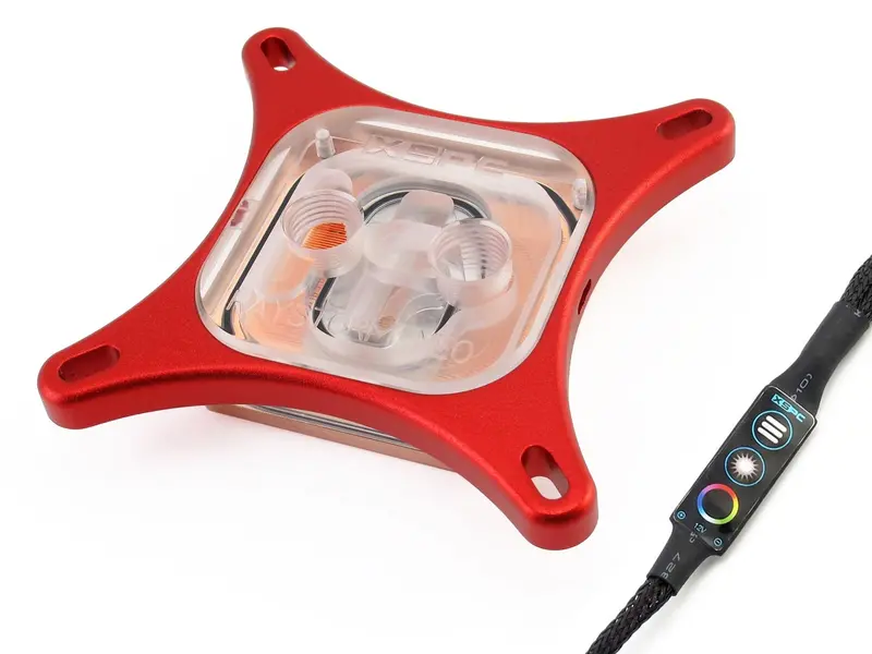 Raystorm Neo Intel Cpu Water Block – Red Finish 1