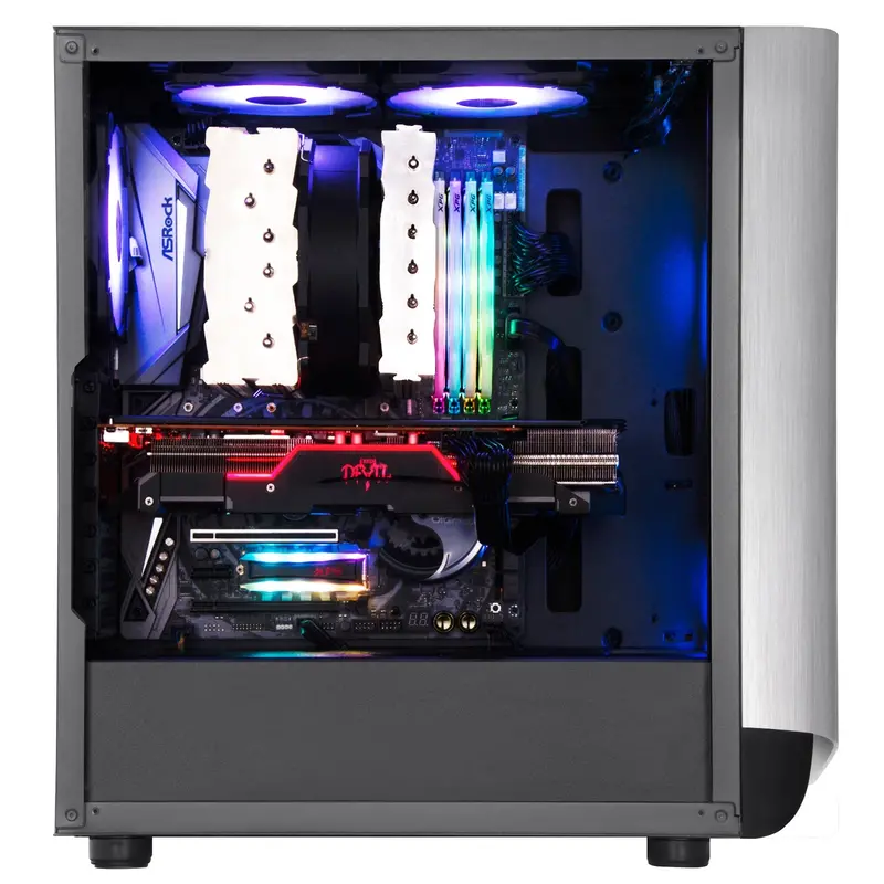 Silverstone Seta A1 Atx Mid-Tower Case With Tempered Glass And Silver–Black Design 1