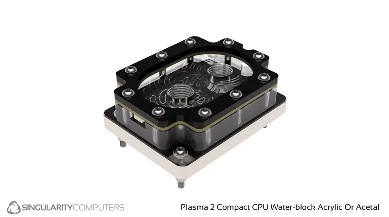 Singularity Plasma 2 Compact Acetal Black Cpu Water Block 1