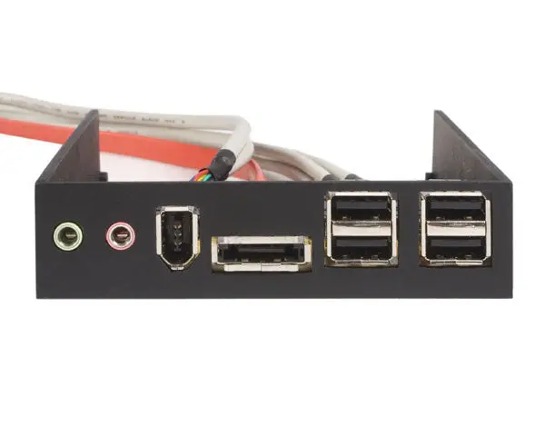 Startech 3.5-Inch Black Front Bay Panel With Esata And Multi-Port Support 1