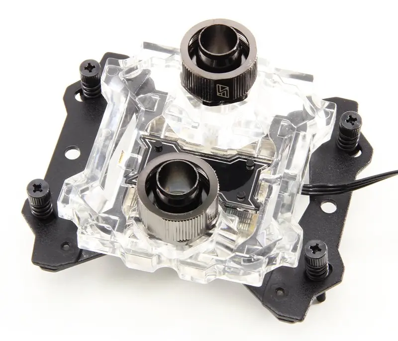 Swiftech Apogee Xl2 Cpu Water Block With Iris-Eco Controller – Am4/Ryzen Compatible, Clear 1