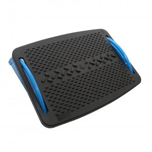 Syba Ergonomic Foot Rest With Rigid Plastic Support – Black/Blue 1