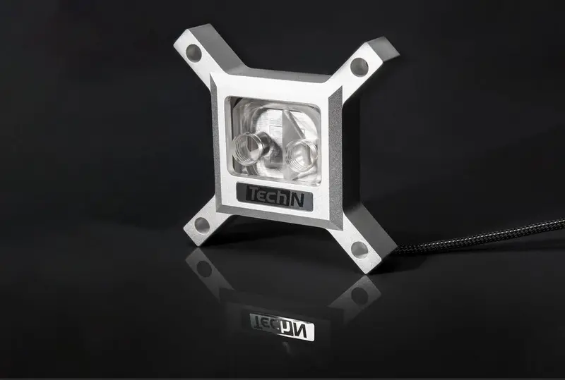 Techn Elox Silver Cpu Water Block For Intel Lga 1200 & 115X Sockets 1