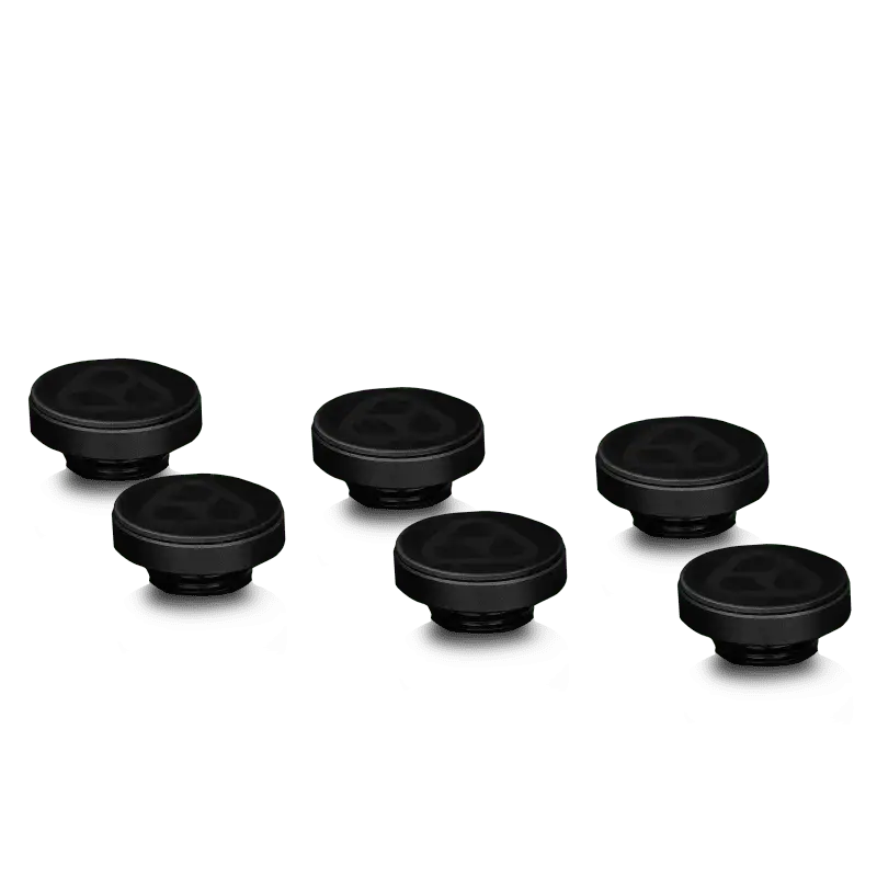 Thermal Grizzly Deltamate Plug – Black Anodized, 6-Pack 1