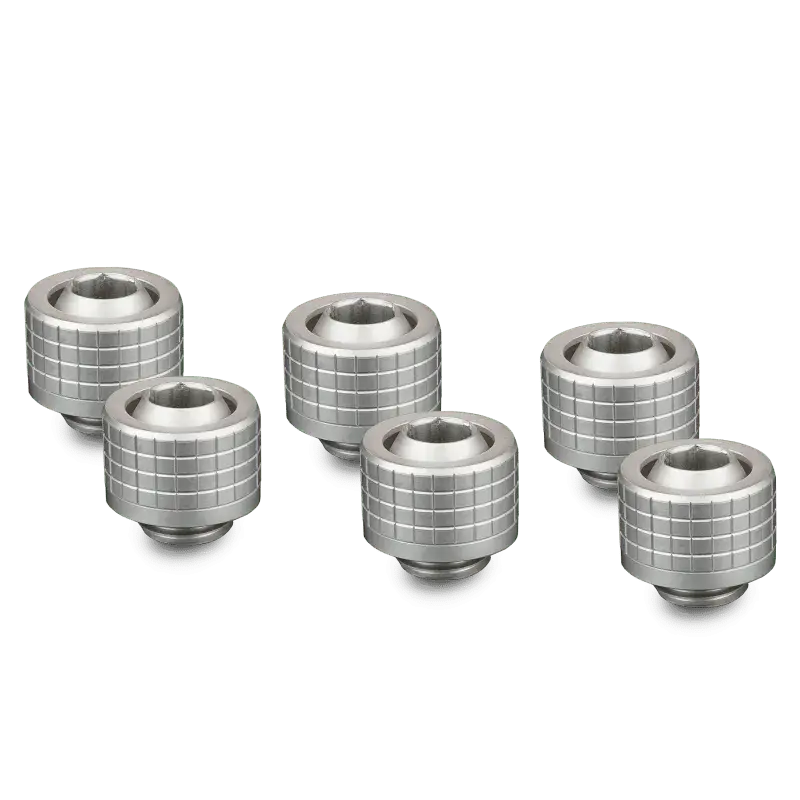 Thermal Grizzly Deltamate St13 Fitting – Matte Nickel, 6-Pack 1