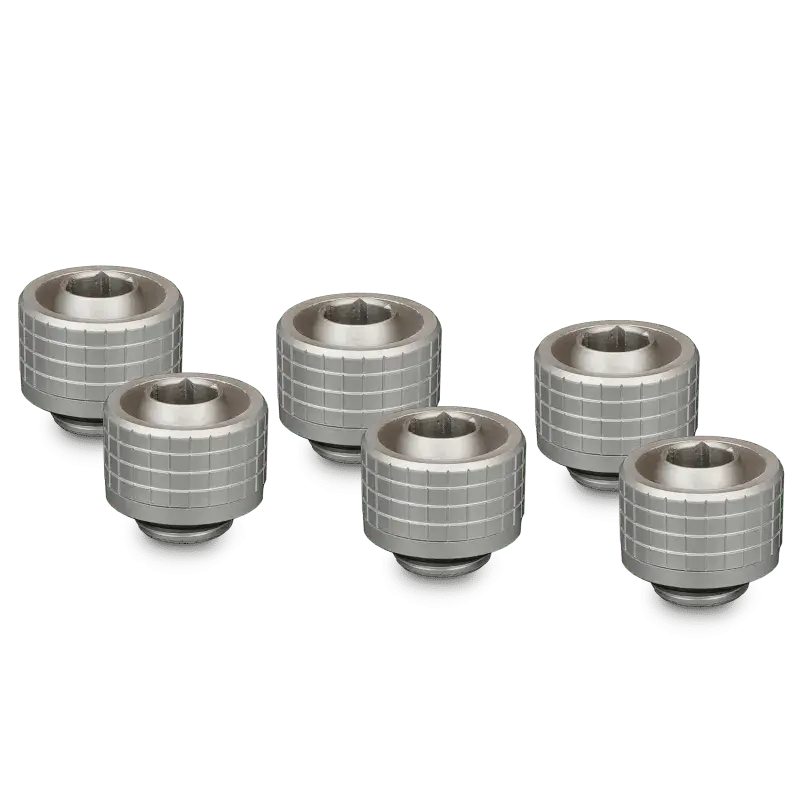 Thermal Grizzly Deltamate St16 Fitting – Matte Nickel, 6-Pack 1
