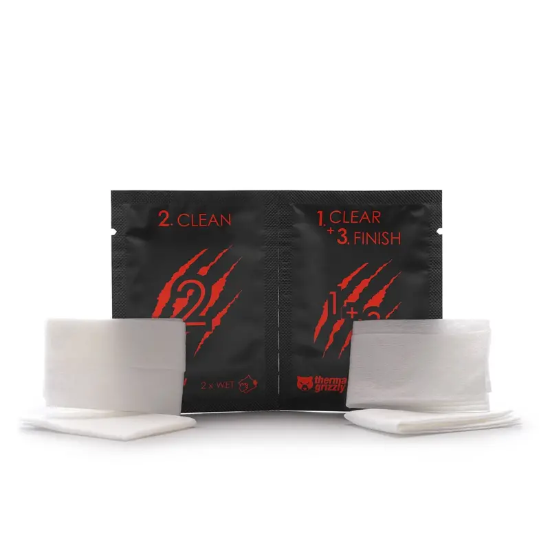 Thermal Grizzly Precision Cleaning Wipes For Thermal Paste Removal 1