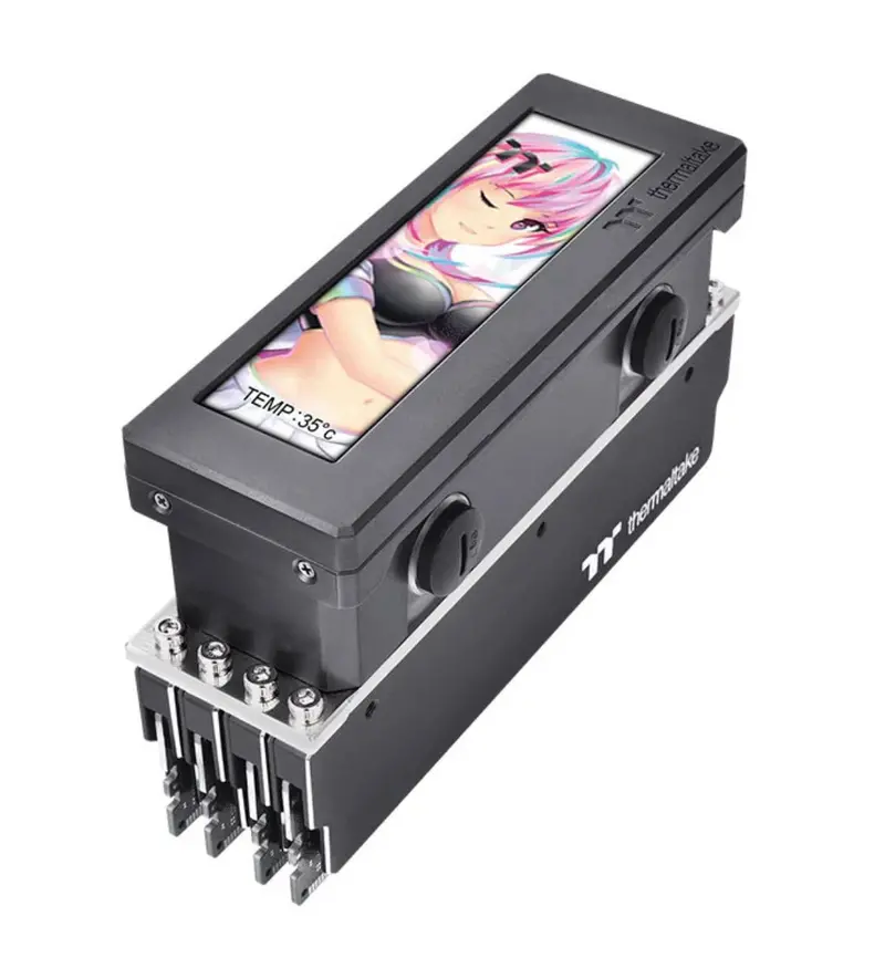 Thermaltake Pacific A2 Ultra Ddr Memory Water Block With Built-In Lcd Display 1