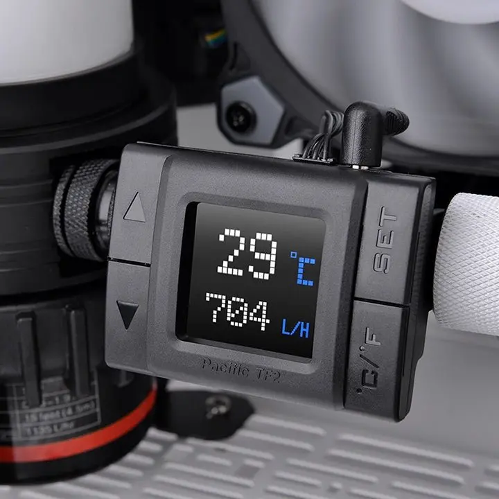 Thermaltake Pacific Tf2 Digital Flow & Temperature Monitoring Gauge For Pc Water Cooling 1