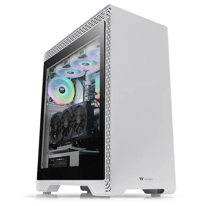 Thermaltake S500 Snow Edition Mid-Tower Pc Case With Tempered Glass 1