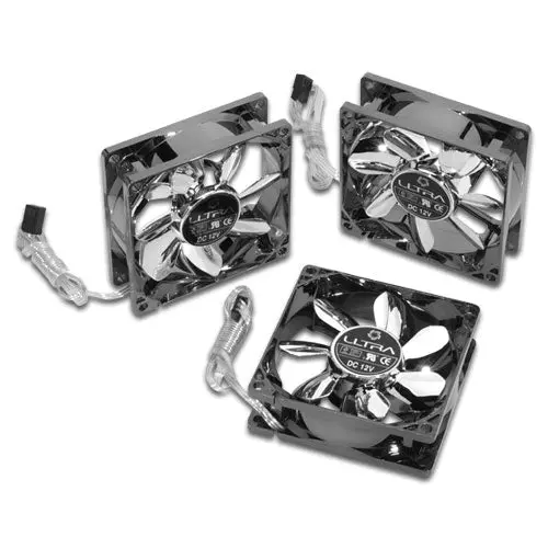 Ultra Glossy 80Mm Case Fan – Premium Black Finish (3-Pack) 1