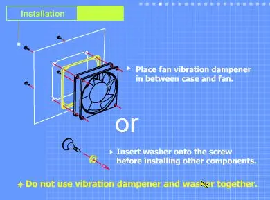 Vantec 92Mm Fan Vibration Isolation Dampener Kit 1