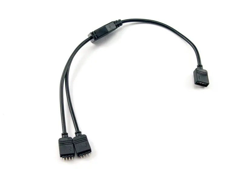 Watercool Rgb Y-Splitter Cable – 1X 4-Pin Input To 2X 4-Pin Outputs 1