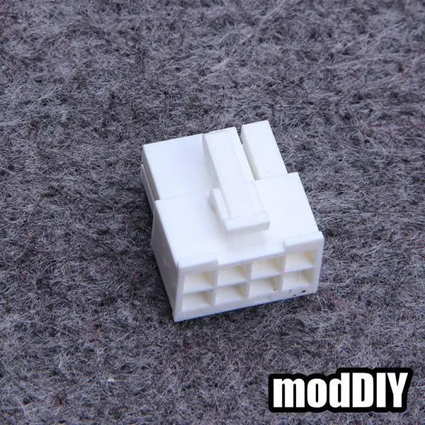 White 8-Pin Pcie Power Female Connector For Graphics Cards 1