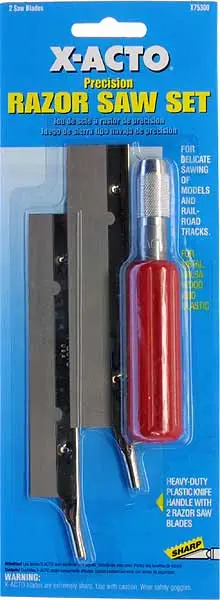 X-Acto X75300 Razor Saw Set – 3-Piece Precision Hobby Cutting Tools 1