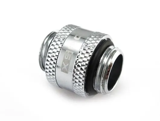 Xspc G1/4" Male-To-Male Rotary Fitting – Chrome Plated 1