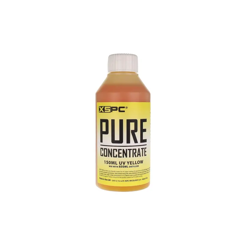 Xspc Pure Distilled Coolant Concentrate 150Ml – Uv-Active Yellow Glow 1