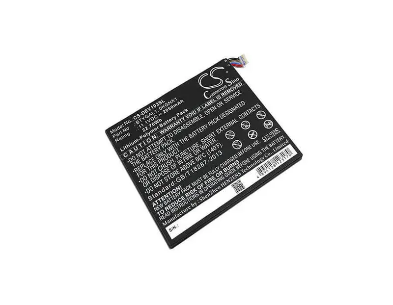 11.1V 2050Mah Tablet Battery For Dell Streak 10 Pro (T03G) 1