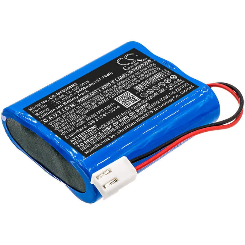 11.1V 3400Mah Li-Ion Medical Device Battery For Biolight Blt-E30 And Model 12-100-0015 (37.74Wh) 1