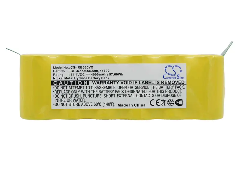 14.4V Ni-Mh 4000Mah Robotic Vacuum Battery For Vileda Intelligent Floor Vac M-488 1